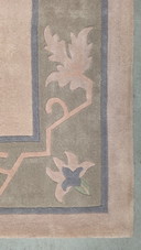 Handmade vintage Oriental Modern Contemporary rug soft pink 253x347cm