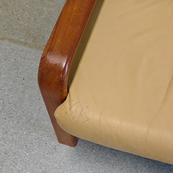 Divano vintage a 3 posti L. Olsen En Søn Møbelfabrik – Divani 3 posti, Leather, Wood (photo 10 of 11)