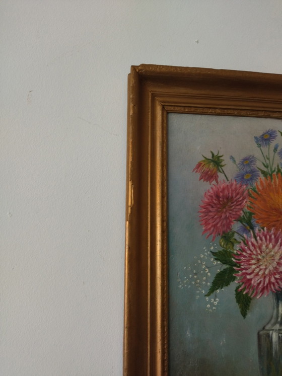 Antique Painting on Panel - Kitten and Flowers - Signed Léon Chevalier – Leon Chevalier (photo 10 of 10)