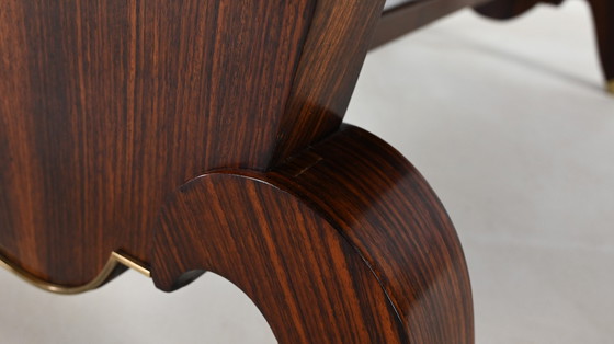 Image 1 of Table de salle à manger Art Déco en bois de rose, France, C.1930