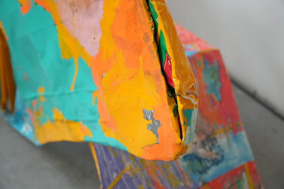 Image 1 of Guido Coletti Sculptural Modular Chairs (1995) – Heart-Shaped Abstract Collage