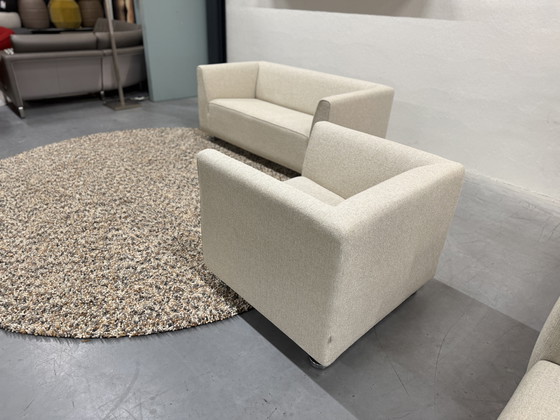 Image 1 of Gelderland 4800 Sitzgruppe 2,5, 2 Sitze & Sessel Zero Stoff