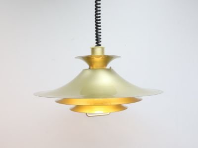 Vintage hanglamp / metaal / goud / Lyfa Denemarken model 4209 – Hanglampen (photo 5 of 5)