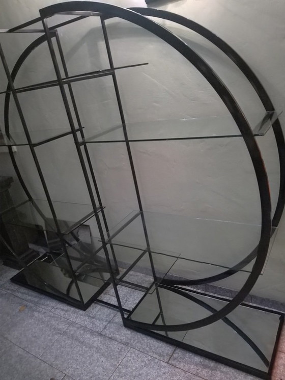 Image 1 of Vintage room divider rond wandrek