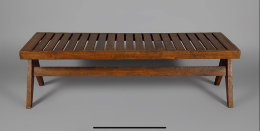 Banc À Lattes Par Pierre Jeanneret. Chandigarh 1960