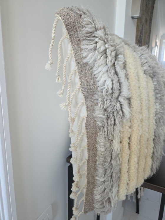 Image 1 of Hand-knotted wool pillowcase