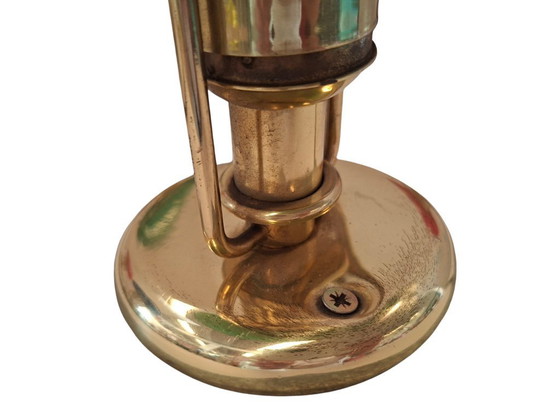 Image 1 of Set di 5 Lampade Vintage stile Nautico – Ottone e Vetro Colorato – 23cm