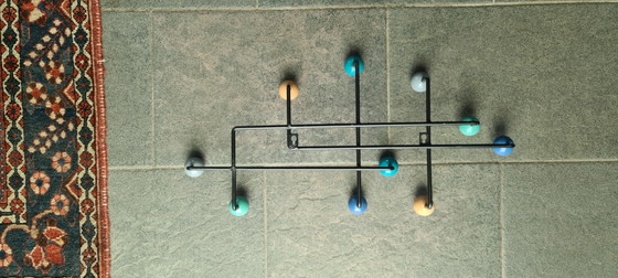 Image 1 of atomic style coat rack, wall coat rack,

ball coat rack, Sputnik era style