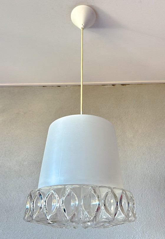 Vintage Hustadt Leuchten Pendant lamp – Glass, Metal (photo 2 of 11)