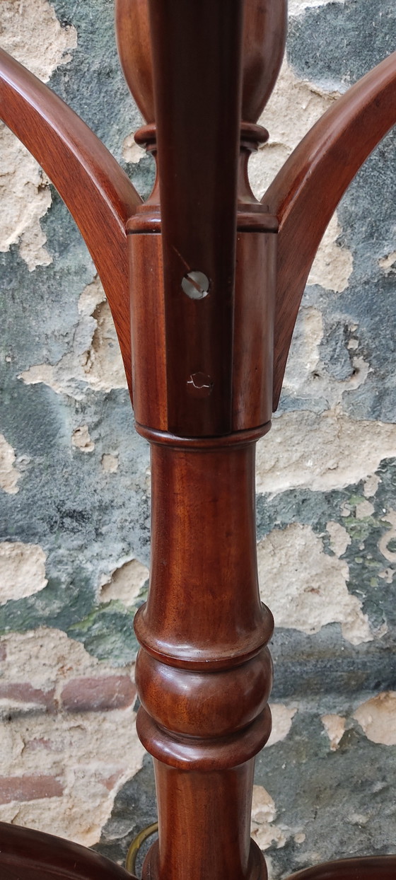 Porte-manteau/penderie victorien anglais ancien en acajou (vers 1850) – Portemanteaux, Wood, Brass (photo 11 of 15)