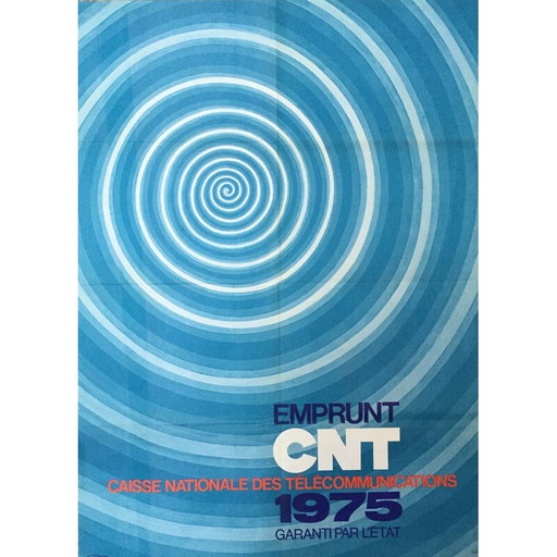 Vintage-Plakat Emprunt Cnt, 1975