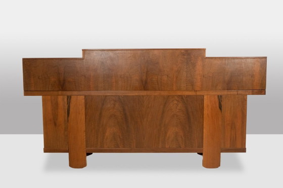 Image 1 of Silvio Coppola, for Bernini. Walnut stepped sideboard. 1960s.