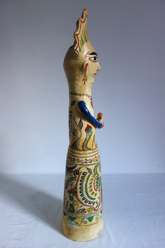 Image 1 of Grande scultura in ceramica d'epoca, Tonala, Messico