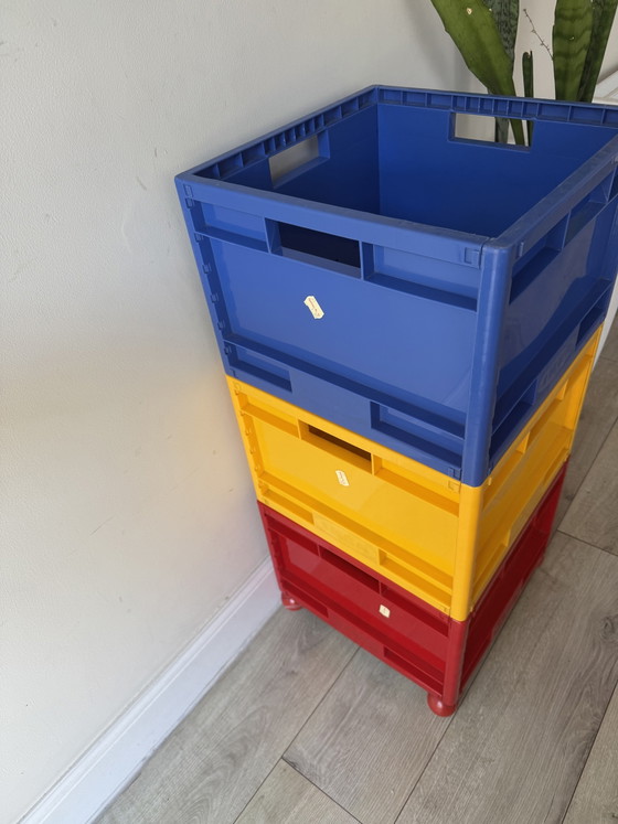 Vintage IKEA MÅRD Opbergboxen – Set Van 5 – Armadi contenitori, Plastic (photo 13 of 14)
