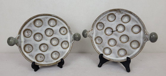 Image 1 of 4 Stoneware Snail Plates