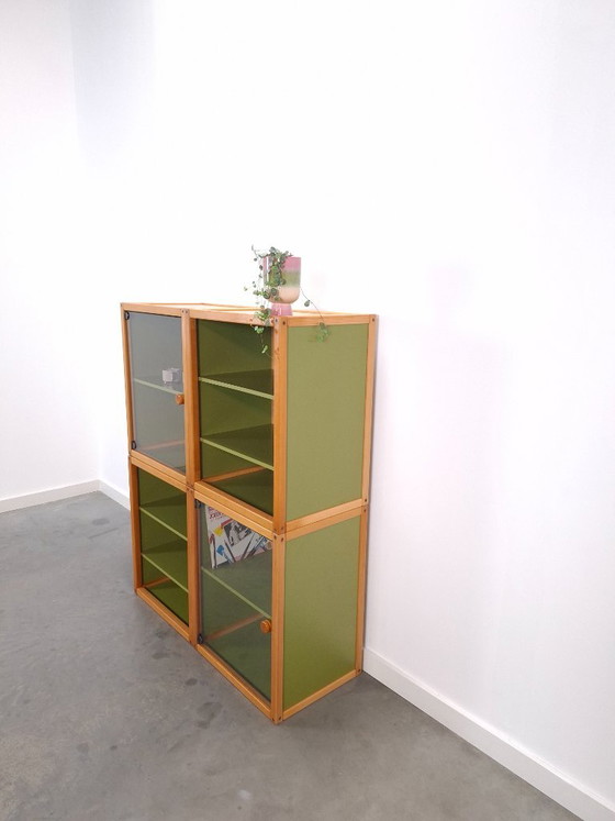 Design Flötotto Profilsystem Mobile modulare – 4 parti – Faggio verde, Mobile 2 – Armadi a muro, Plastic (photo 18 of 25)