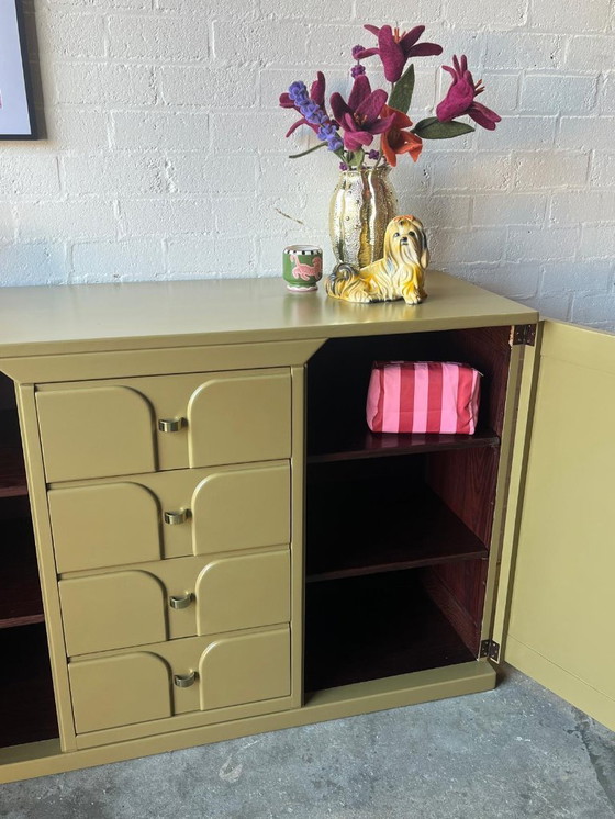 Image 1 of Buffet postmoderne des années 1970 aux lignes Art déco (restylé)