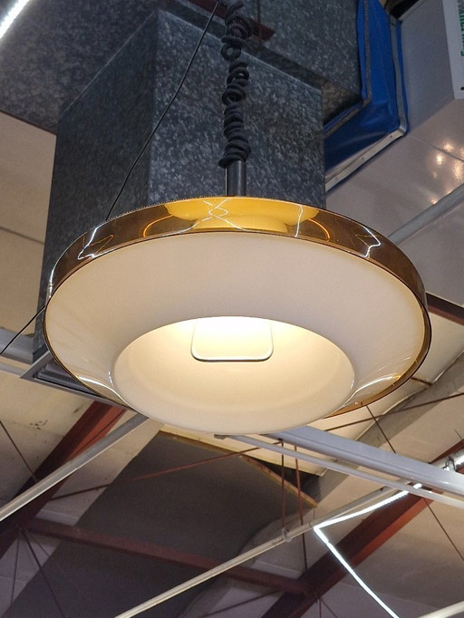 Lámpara colgante vintage de la era espacial de los años 70