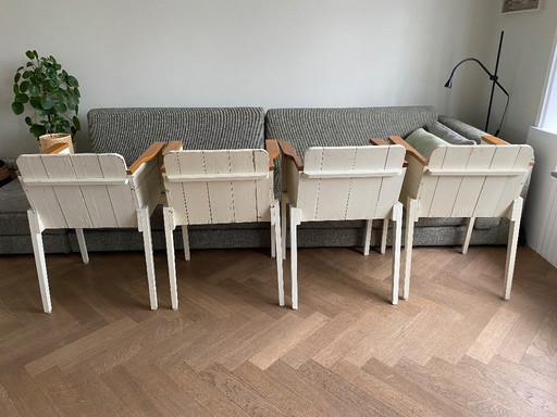 Chaises Piet Hein Eek 4x