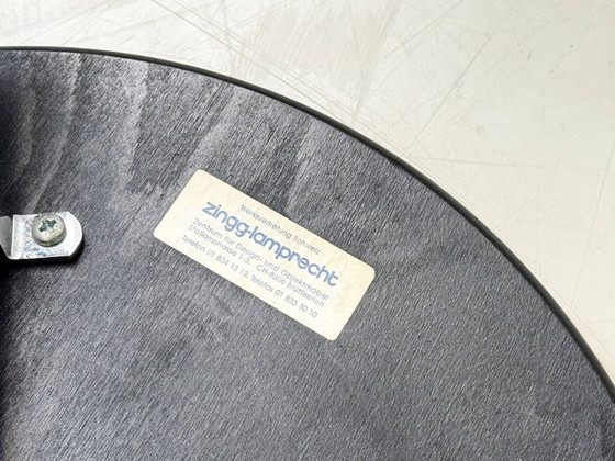 Image 1 of Tabouret à structure chromée et assise en bois, par Zingg-Lamprecht, années 1970