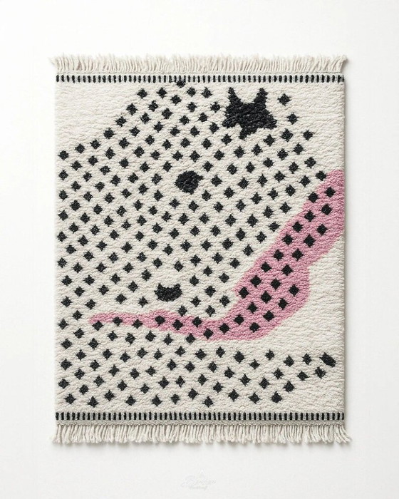 Image 1 of Decorated Moroccan handmade carpet 260cmx160cm