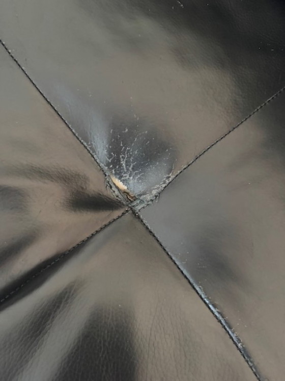 Image 1 of Divano angolare di design Rolf Benz Dono in pelle nera - noce