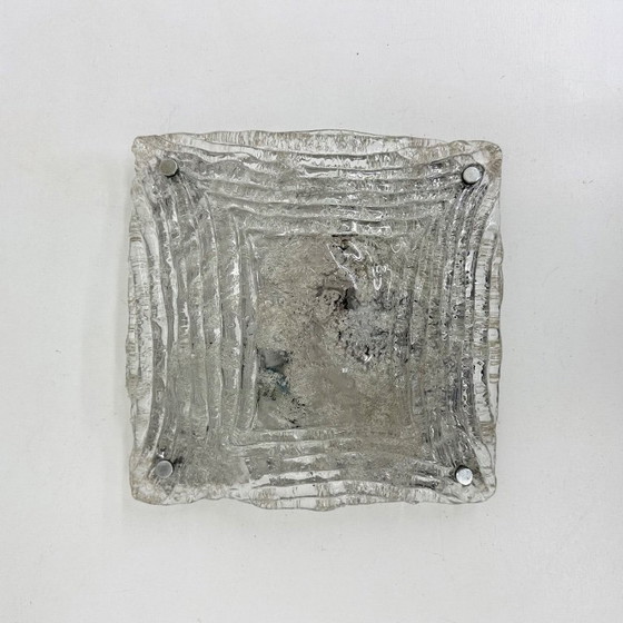 Image 1 of Lampe de plafond/applique Mazzega en verre de Murano soufflé à la main, style années 1970