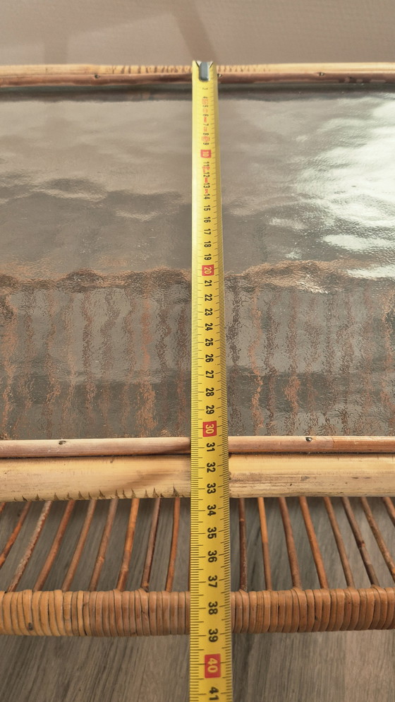 Image 1 of Set da salotto vintage in bambù Rohé Noordwolde