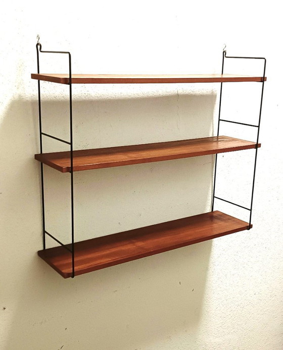 Image 1 of Étagère murale des années 50 avec trois étagères