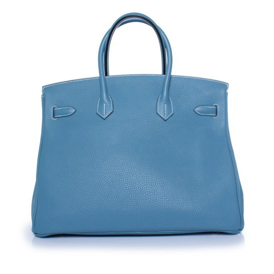 Bolso Birkin 35 de Hermes en piel Togo, modelo Blue Jean. – Hermès, Bolsos de mano, Calfskin (photo 2 of 10)