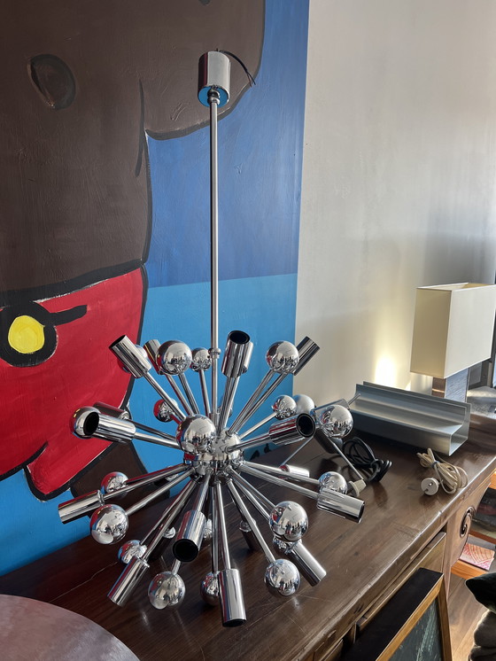 Image 1 of Jolina Sputnik Lámpara Colgante Space P. De Haan Retro Ca. 1980