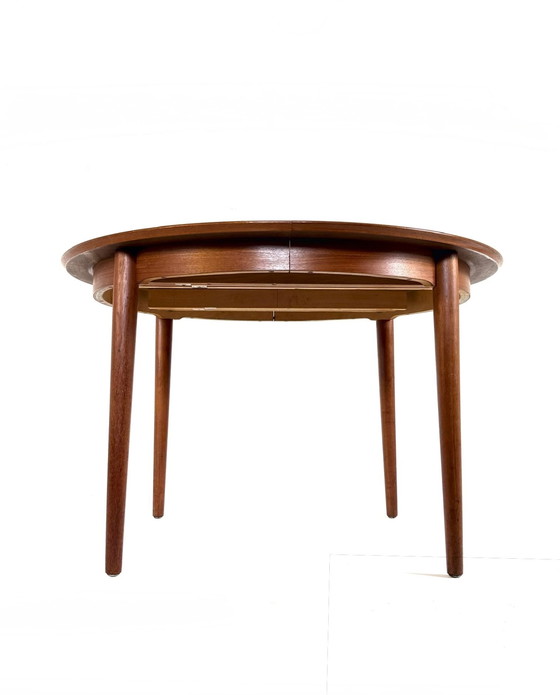 Image 1 of Vintage extendable Danish teak dining table, 1960s