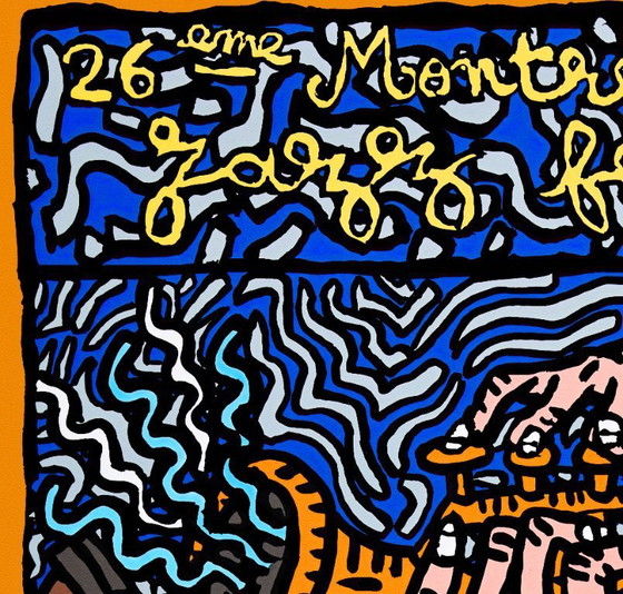 Image 1 of Montreux Jazz Festival 1992 - Robert Combas - Poster 70 × 100 cm
