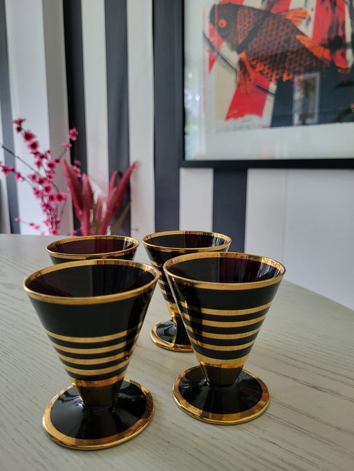 4 Art Deco borrelglaasjes uit vervlogen tijden!