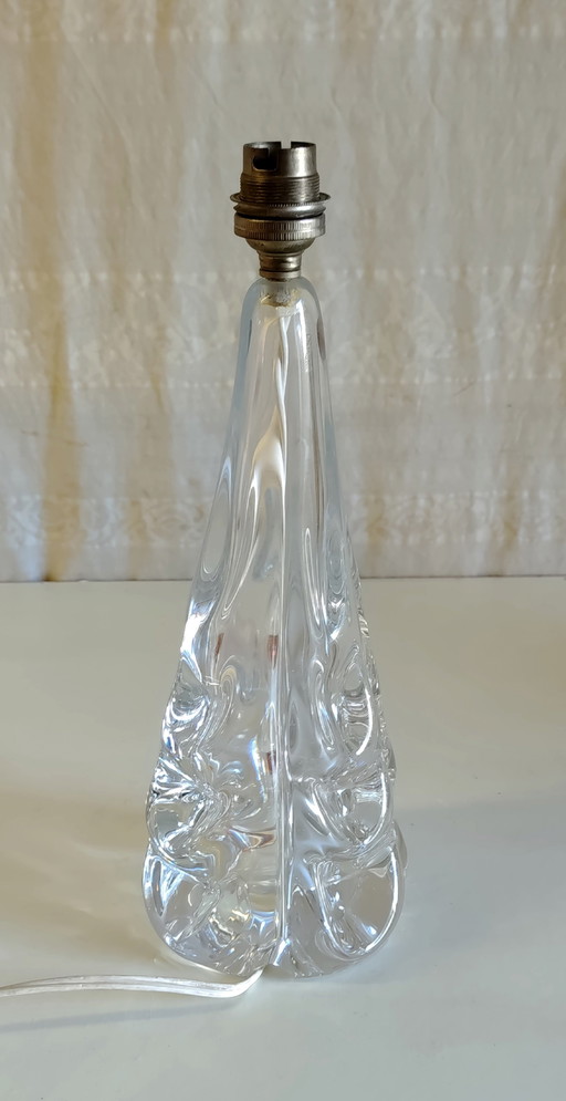Pied de lampe à poser en cristal J.B. France - Mid.XXeme – tafellampen, Crystal