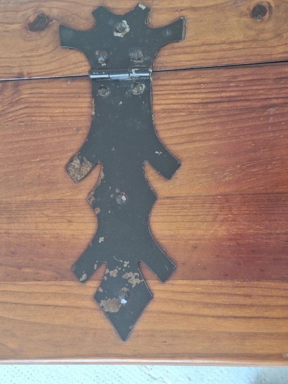 Artes de México Spanish Colonial Carved and Painted Coffer / Bench, 1940s – Benches, Wood (photo 10 of 14)