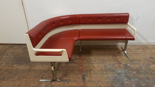 Vintage corner sofa Space Age, kitchen dining area, dining EKA