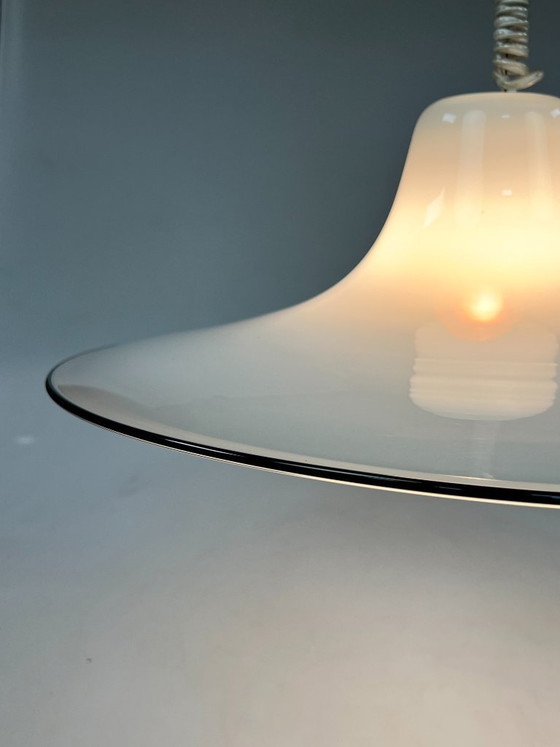 Image 1 of Vintage Murano Glass Pendant Lamp, Renato Toso for Leucos Italy, 1970s