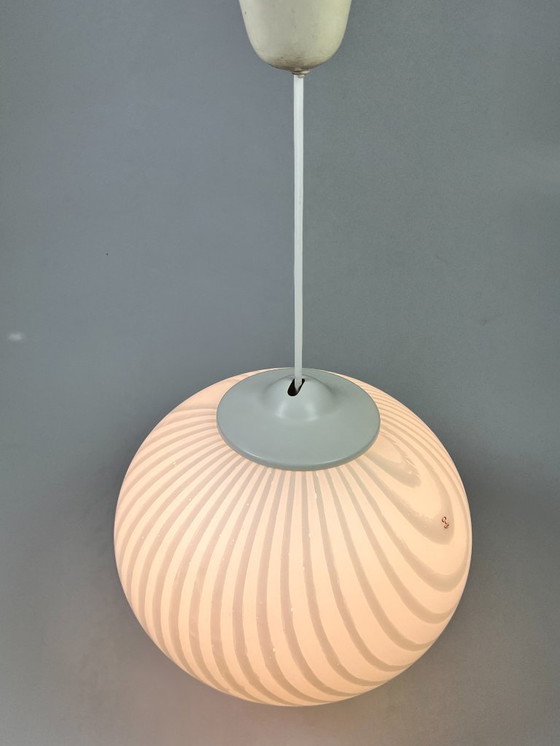 Image 1 of Suspension vintage, motif tourbillon/zèbre, Peill & Putzler, Allemagne, années 1970