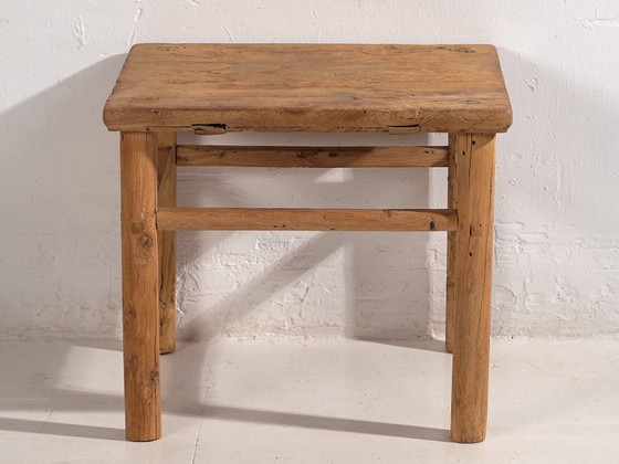 Antiker Massivholz-Couchtisch (ca. 1870), Couchtische, Braun, Rustic (Foto 14 von 18)