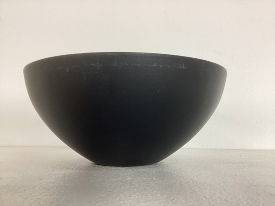 Image 1 of Sehr große Krenit-Schale schwarz-gelb