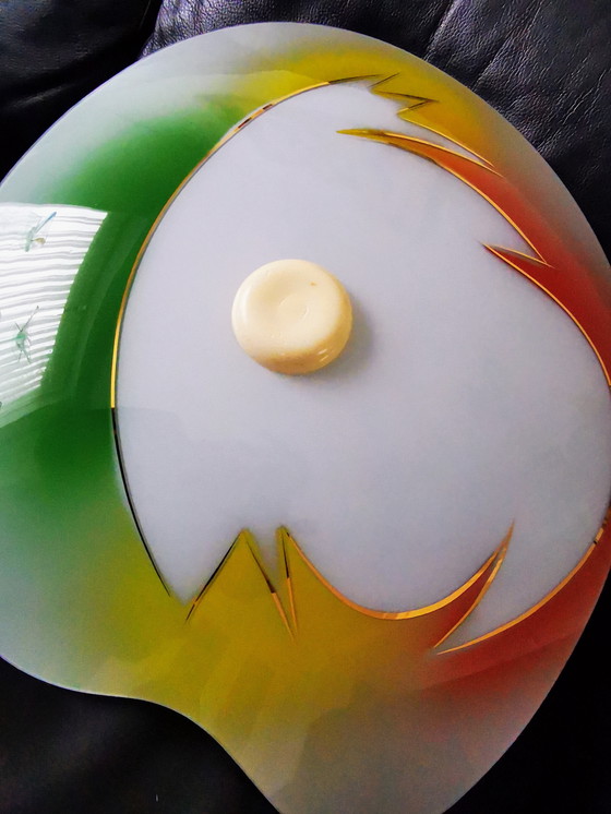 Image 1 of Lampada da soffitto, anni '60, vetro