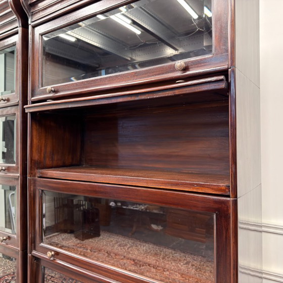 Set of Classic English Globe Wernicke Bookcases – Glass, Wood (photo 15 of 15)