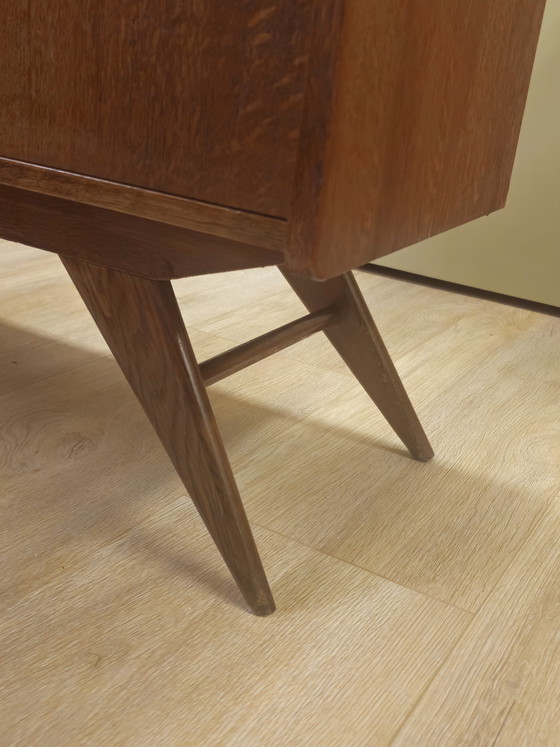 Image 1 of Platine vinyle vintage compacte, petit buffet, petit meuble audio pour salle de bain, mobilier de salle de bain