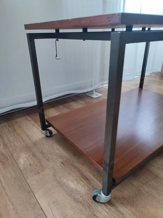 Image 1 of Tavolino vintage con carrello su ruote
