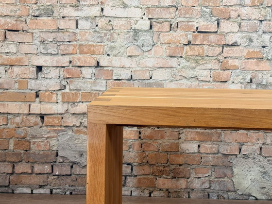 Oak Design Table on Wheels - Wood – Coffee tables, Metal (photo 5 of 6)