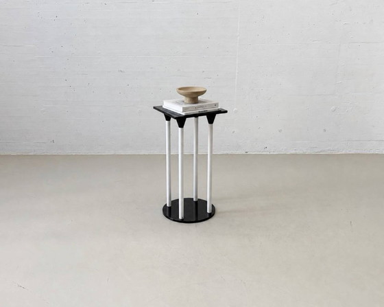 Image 1 of Set consisting of a standing table model 4581 with two Polo bar stools by Anna Castelli Ferrieri for Kartell, Italy, 1980s