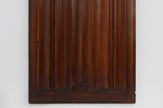 Image 1 of 16th Century oak carved Gothic Panel, Belgium