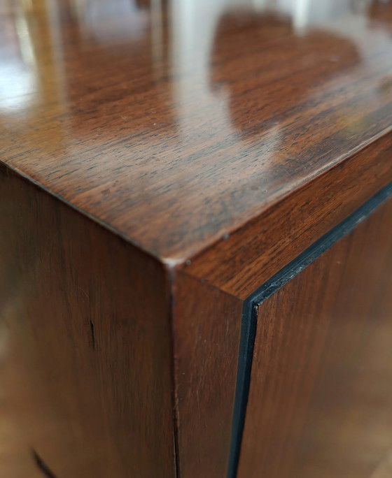 Image 1 of buffet vintage en palissandre avec tourne-disque intégré