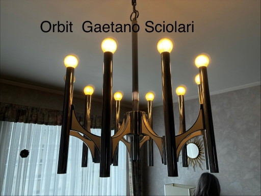 Orbit Gaetano Sciolari XL – kroonluchters, Metal, Chrome
